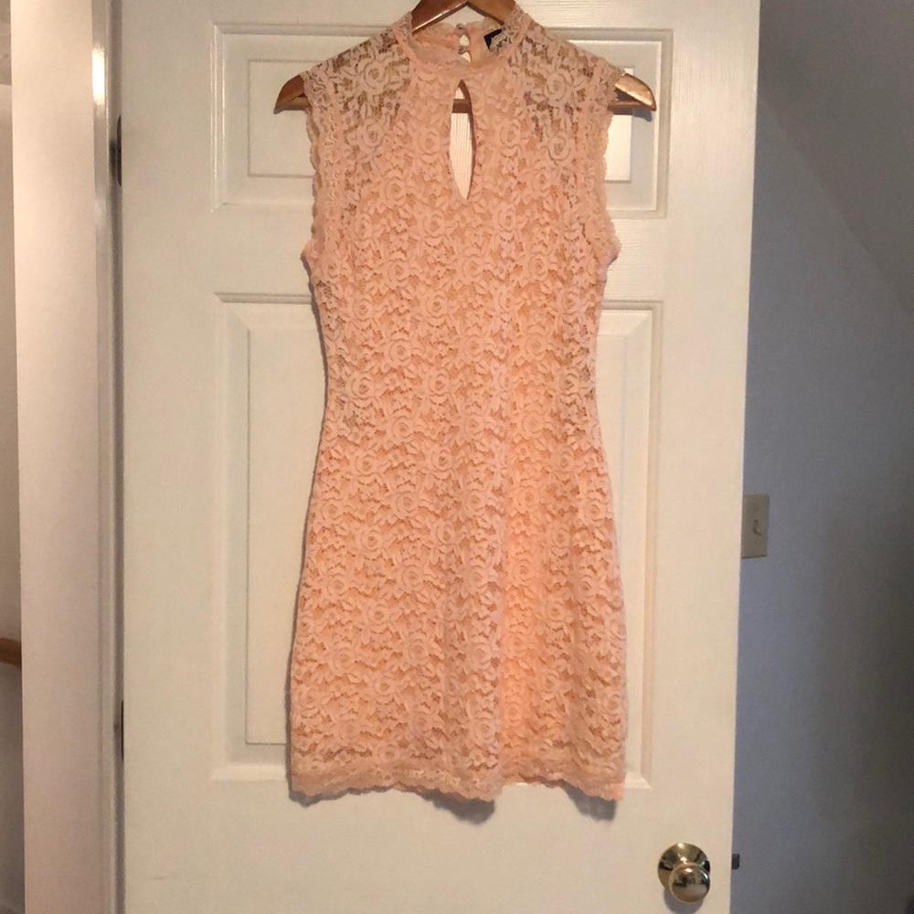 Pink lace Bebe Dress